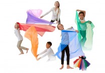 RAINBOW SCARVES 50"