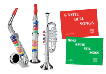 TOY BAND INSTRUMENTS & BELL SONGBOOKS Set