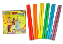 RHYTHM STICKS ROCK! CD & 12/pr COLORFUL RHYTHM STICKS