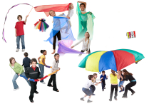 PARACHUTES, RIBBONS, AND SCARVES, OH MY! Movement Props
