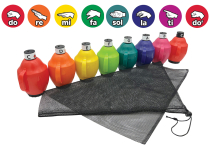 Soundbellows 8-NOTE C MAJOR DIATONIC Jumbo Set Low & Music-Go-Rounds SOLFEGE COLOR-CODED HAND SIGNS & SYLLABLES