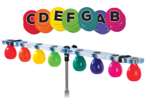 Soundbellows 8-NOTE C MAJOR DIATONIC Set with Bar & Music-Go-Rounds ALPHADOTS