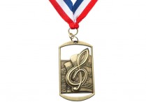 DOG TAG MEDALLION Gold