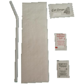 Food Service Kits-Regular Color Code:Green W/Straw
