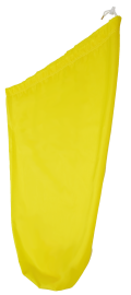 Yellow laundry bag with drawstring