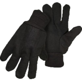 Jersey Gloves, Brown, Dotted Palm