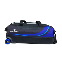 BRUNSWICK PUNISHER PLUS TRIPLE TOTE BLACK/BLUE
