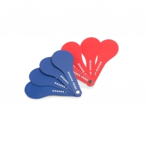 MARQUEUR EN FORME DE SUCETTE (4 ROUGE & 4 BLEU)