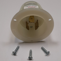 FLANGED TWISTLOCK INLET - 125V/20A
