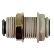 BULKHEAD UNION - 1/4" TUBING