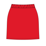 STYLE 2832 - SKORT RED