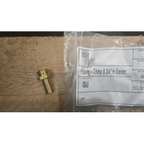 Fitting- Crimp X 3/4"m Garden