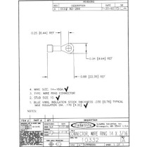 Connector- Wire Ring 14 X 3/16