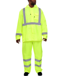 Rainsuit- Hooded Ylw 3XL