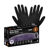 Gloves- Nitrile BLK 5mil Small