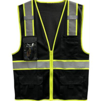 Vest- ROS Logo SURV Zip Blk SM