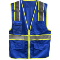 Vest- ROS Logo SURV Zip Blu MD