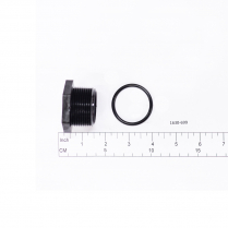 Plug- 1-1/4 W/O-Ring Black
