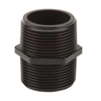 Nipple- 1- 1/4 Close Polypropy