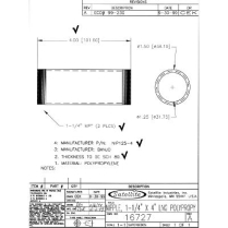 Nipple- 1- 1/4 X 4 Long Polypr