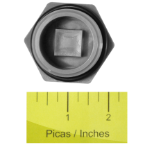 Plug- 1-1/4 W/O-Ring Plastic