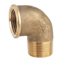 Elbow - 90 1/2 Street Brass