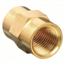 Coupler - 1/4" Fpt Brass