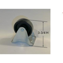 Caster 3" Rigid 3-3/4 H