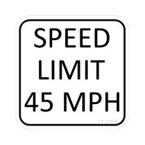 Decal - Pioneer Speed Limit