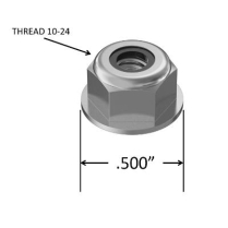 Nut- #10-24 Nyloc Flange