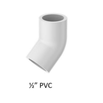 Elbow- 1/2 X 45deg Slip PVC