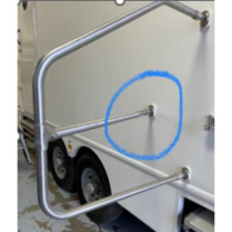 Handle 304 Stainless F/ 8 Wide