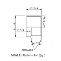 Handrail - ADA 3 Pltform SM RH