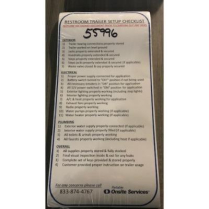Decal - Restroom Checklist