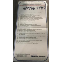 Decal - Removal Checklist
