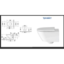 Toilet, DURAVIT D-NEO WHT WALL
