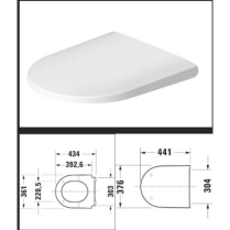 Toilet, DURAVIT D-NEO WHT LID