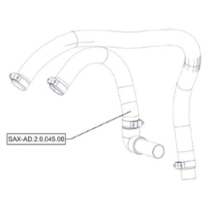 Sanitrax- AD Vac Hose W/Clamp