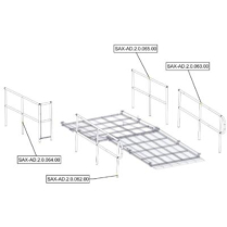 Sanitrax- AD Ramp Rail Fr Left