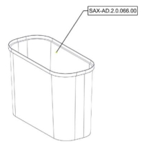 Sanitrax- Wastebin