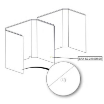 Sanitrax- S2 Wall BotT RL 7024