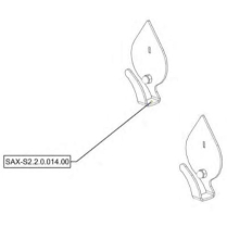 Sanitrax- S2 Clothhook Set/2