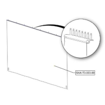 Sanitrax- T3 Curtain Back W/Al
