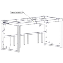 Sanitrax- T3 Frame Upper Galv