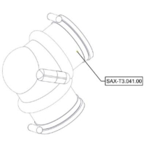 Sanitrax- T3 Rubber Kinee 50mm