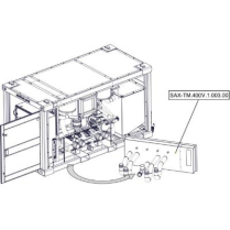 Sanitrax- 400V Panel Hose Conn