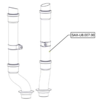 Sanitrax- U8 Waste Pipe Set