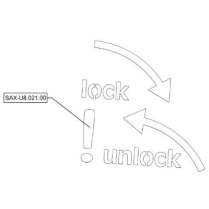 Sanitrax- U8 Sticker Lock/UnLk