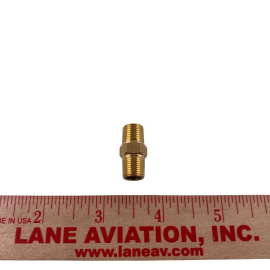 1/8" BRASS HEX NIPPLE  CP307-B