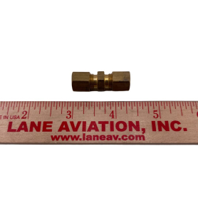 BRASS 1/4" BRAKE PIPE CONNECTOR -OBSOLETE limited stock